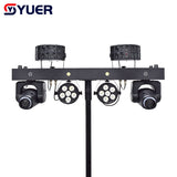 YUER™️ 2x30w Spot Moving Head Par Light RGBW Butterfly Strobe Bar 4in1 Stand Dj Disco Effect Stage Lighting  DMX Music Nightclub