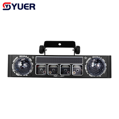 YUER™ 2Pcs 3x3W RGB +78Pcs 5050 LED Bracket Light With RGB Laser Wash Magic Ball Effect DMX512 Remote Control For DJ Disco Party Bar Club Wedding Stage Lighting