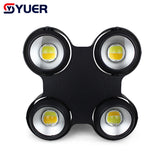 YUER™️ Water Proof LED COB 4 Eyes 4X100W Blinder Light DMX Stage Lighting Effect DMX Controller Club Show Night DJ Disco Professional Stage Lights