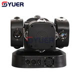 YUER™️ 4 Head 16X10W RGBW +RG Laser Strobe Beam Effect Moving Head Light For DJ Disco Stage Wedding Music Party Bar Club DMX512