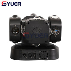 YUER™️ 4 Head 16X10W RGBW +RG Laser Strobe Beam Effect Moving Head Light For DJ Disco Stage Wedding Music Party Bar Club DMX512