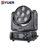 YUER™️ 6x30W LED Zoom Wash RGB 3in1 Moving Head Light DMX Stage Equipment DJ Party Christmas Nightclub Stage Light