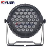 YUER™️ New Par Flat SpotLight 36LED RGB 3in1 Stage Lighting DMX512 Colour Mixing For Party DJ KTV Disco Show With App Control