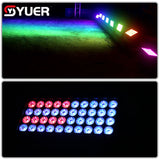 YUER™ IP65 Waterproof LED 40x15w RGBW 4in1 Wash Floodlight Par Light Strobe Light DMX512 Control for Party Wedding DJ Disco