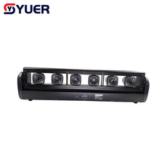YUER™️ Lumière de barre à 6 yeux Lumière laser à faisceau épais RGB 6X500mw 6X2100mw Lumière laser à tête mobile de contrôle DMX pour fête, discothèque, scène de mariage