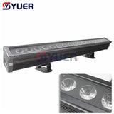 YUER™️ IP65 Water Proof Point Control 18X10W RGBW 4in1/18X15W RGBWA 5in1/18X18W RGBWAUV 6IN1 LED Wall Wash Light DMX LED Line Bar Wash Stage Light For Dj Waterproof Running Horse Point Control