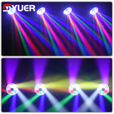 YUER™ 7x40W RGBW 4in1 LED Mini Bee Eye Led Moving Head Light Beam Effect Dj Bar Light Stage Light For Music Party Club Wedding DMX