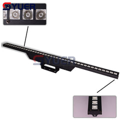YUER™️ NUEVO RGB 40X3W LED Wall Wash Light Luz estroboscópica con efecto de teñido Punto único de control DMX512 para DJ Disco Stage Dance Music Bar 