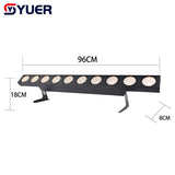 YUER™ 10X30W COB LED Bar Light Strip Matrix DMX Warm/Cold/RGBW Optional DJ disco Stage light Wash Wall Light for Club Party show