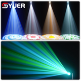 YUER™️New 380w Spot king Moving HeadLight With LED Ring 8+16+24 prisms Rotating+Rainbow Effect Dmx for Stage Light Effect LightDisco D] Bar