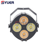 YUER™️ 4X30W COB Par Light Dyeing DMX512 8/9CH Voice Control For DJ Disco Stage Wedding Music Party Dance Floor Indoor Room Nighclub