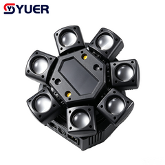 YUER™ MINI 12x3W LED +3x3W LED +2X5W Gold Strobe +R G Laser Six Arm Moving Head Light With Gobo Beam Effect DMX512 Remote Control For DJ Disco Wedding Event Party Bar Club