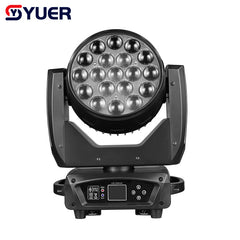 YUER™️ 19X15W RGBW 4IN1 Focusing Moving Head Wash Light For Disco Beam Lights DJ Party Stage Lighting Commercial Lights