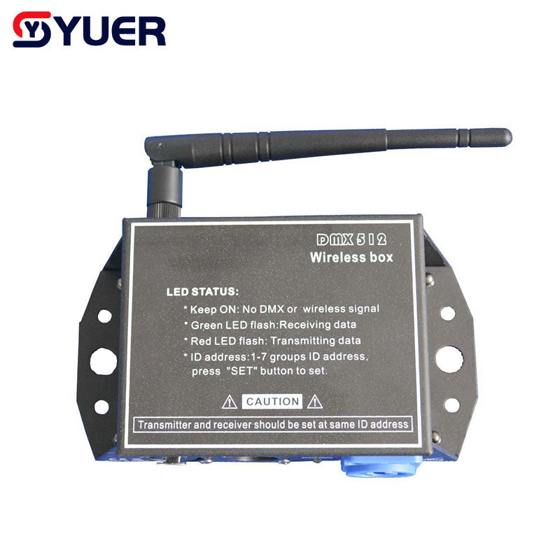 YUER™️ DMX512 Caja inalámbrica Mini controlador inalámbrico Receptor DMX Cabeza móvil de haz de luz 2.4g Inalámbrico DMX 512 Consola para Discoteca Fiesta de DJ