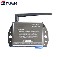 YUER™️ DMX512 Caja inalámbrica Mini controlador inalámbrico Receptor DMX Cabeza móvil de haz de luz 2.4g Inalámbrico DMX 512 Consola para Discoteca Fiesta de DJ