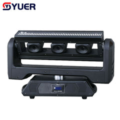 YUER™️ Luz láser estroboscópica con cabezal móvil RGB, DMX512, bola de discoteca para DJ, para discoteca, fiesta, espectáculo, iluminación LED profesional con efectos de escenario 