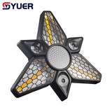 YUER™ 3X80W Golden Retro Light + 36X1W RGB 3in1 Strobe Effect + 3X25W RGBW 4in1 Beam Effect Stage Light DMX512 For DJ Party Flashing Lights Dance Club Disco Stage Effect Light