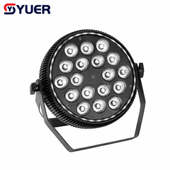 YUER™ 18x10W RGBW 4in1 LED Mute Par Light With RGB Light Strip Wash Effect For DJ Disco Party Bar Club Wedding Stage Lighting