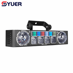 YUER™ 2Pcs 3x3W RGB +78Pcs 5050 LED Bracket Light With RGB Laser Wash Magic Ball Effect DMX512 Remote Control For DJ Disco Party Bar Club Wedding Stage Lighting