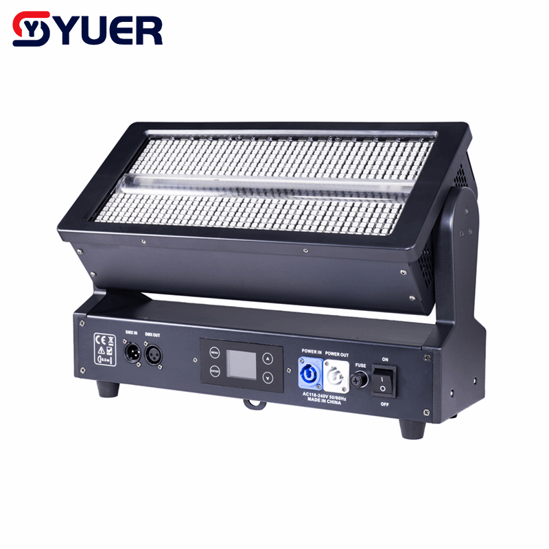 YUER™ 112+32 Segment RGB LED Moving Head Strobe Light Wash Point Control Effect Copy GLP DMX512 For DJ Disco Party Bar Club Wedding Stage Lighting