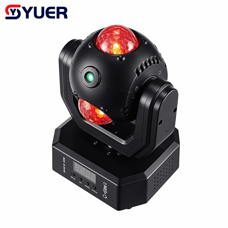 YUER™ 3x15W +Red Green Blue Laser Moving Head Light Magic Ball Laser Effect DMX512 Sound Control For DJ Disco Party Bar Club Wedding Stage Effect Lighting