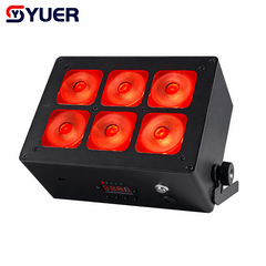 YUER™ 6x18W RGBWAUV 6in1 Battery Par Light Wash Effect DMX512 Sound Remote Control For DJ Disco Party Bar Club Wedding Stage Effect Lighting