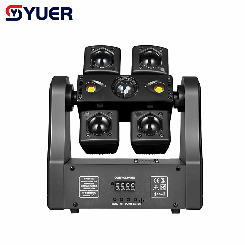 YUER™16x3W +1pcs 5050 RGBW 4in1 +2x10w Storbe +R G Laser Moving Head Light Beam Magic Ball Effect DMX512 Remote Control For DJ Disco Party Bar Club Wedding Stage Effect Lighting