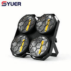 YUER™ 4x50W COB+108x0.2W RGB Audience Light Wash Effect DMX512 Sound Control For DJ Disco Party Bar Club Wedding Stage Effect Lighting