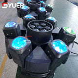 YUER™️ LED 6 Head Bee Eye Smart Beam Moving RGBW 4IN1 11/16/23/44CH DMX512 Stage Light Dj Led Moving Head Beam Light Music Party Disco