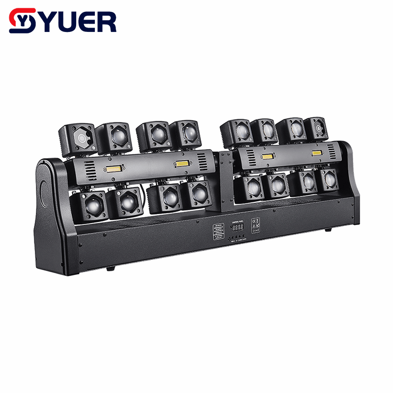 YUER™ 14x10W RGBW 4in1 +4x10w Gold Strobe +3 Red 2 Green 1 Blue Moving Head Light Lasr Strobe Effect DMX512 For DJ Disco Party Bar Club Wedding Stage Effect Lighting