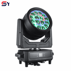 YUER™ IP65 Waterproof 16x50W LED RGBL 4in1 +204x0.3W LED RGB Moving Head Light Wash Zoom Rainbow Effect Copy AYRTON Effect DMX512 RDM Control For DJ Disco Party Bar Club Wedding Stage Lighting
