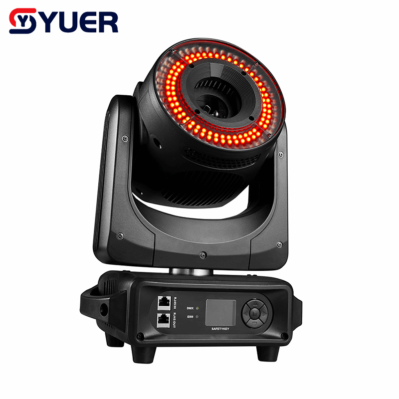 YUER™ 5W Moving Head Animation Laser Light with 96pcs 5050 RGB + 96x1W 3030 White Auxiliary Light Wash Effect DMX512 Control For DJ Disco Party Bar Club Wedding Stage Lighting
