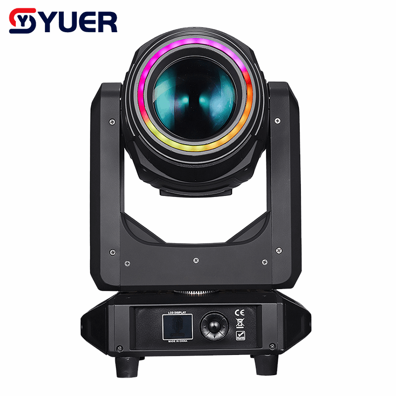 YUER™ 280W Bulb Beam Spot Wash 3in1 Moving Head Light With Ring 5 Prism Frost Zoom Effect ROBE Chanel DMX512 For DJ Disco Party Wedding Dance Stage Lighting