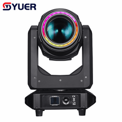 YUER™ 280W Bulb Beam Spot Wash 3in1 Moving Head Light With Ring 5 Prism Frost Zoom Effect ROBE Chanel DMX512 For DJ Disco Party Wedding Dance Stage Lighting