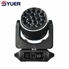 YUER™ 19x15W RGBW 4in1 Bee Eye Moving Head Light With Ring Wash Zoom Effect DMX512 RDM Control For DJ Disco Party Bar Club Wedding Stage Lighting