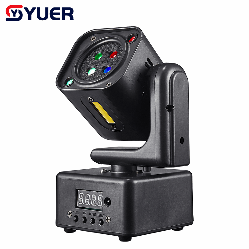 YUER™ MINI 2Red 3Green 1Blue Laser +5w Strobe Moving Head Light DMX512 Sound Control For DJ Disco Party Bar Club Wedding Stage Lighting