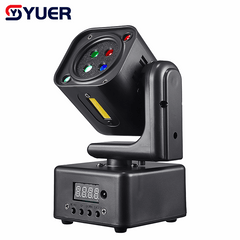YUER™ MINI 2Red 3Green 1Blue Laser +5w Strobe Moving Head Light DMX512 Sound Control For DJ Disco Party Bar Club Wedding Stage Lighting