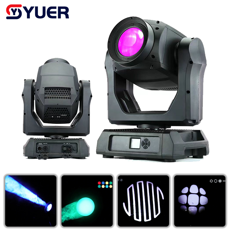YUER™ IP65 Waterproof 300W LED Beam Spot Wash 3in1 Moving Head Light Zoom Frost Double Prisms Rainbow Effect DMX512 For DJ Disco Party Bar Club Wedding Stage Lighting