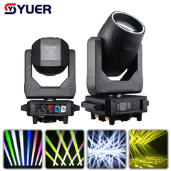 YUER™ 380W Bulb Moving Head Light With Ring Frost Rainbow Focus 2 Prisms Effect DMX512 For DJ Disco Party Bar Club Wedding Stage Effect Lighting