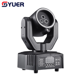 YUER™️ Mini Moving Head Laser Light With LED Ring 1X50mw Red+1X50mw Green+1X50mw Blue DMX512 For DJ Disco Party Stage Effect Lighting Night Club Bar Light
