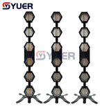 YUER™️Hot selling led Strip retro strobe light 6 high-brightness 60W lamp beads + 144 LED three-in-one lamp beads Nightclub DJ Disco Stage Wash Effect Light Professional Lighting Equipment