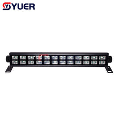 YUER™️ NUEVO 24X3W LED de doble fila UV Bar Luz de escenario DMX512 DJ Club Disco Party UV Par Lámpara Púrpura Arandela de pared Spot Light Pista de baile 