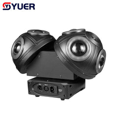 YUER™️ Nuevo Cabezal Móvil LED de Doble Cabezal 8x10w RGBW + Láser RG de 2x100MW + Anillo de Lámparas RGB de 96PCS Efecto 3 en 1 para Iluminación de Escenario en Bares de Música KTV