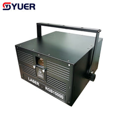 YUER™️ Profession 45Kpps 15W couleur RVB motif de lumière laser Animation effet de balayage projecteur laser lumière montre DJ Disco en plein air 