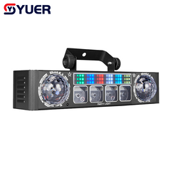 YUER™ 2Pcs 3x3W RGB +78Pcs 5050 LED Bracket Light With RGB Laser Wash Magic Ball Effect DMX512 Remote Control For DJ Disco Party Bar Club Wedding Stage Lighting