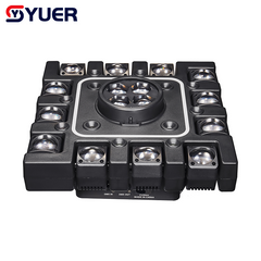 YUER™ 12x10W RGBW 4in1 Beam + 4x10W RGBW Bee Eye + Red Green Laser Moving Head Light Beam Strobe Effect DMX512 For DJ Disco Party Bar Club Wedding Stage Lighting