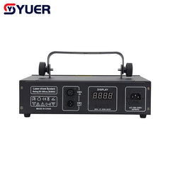 YUER™️ NOUVEAU 4,5 W RGB Laser Beam Line Pattern Animation Scanner Projecteur DJ Disco Éclairage de scène Effet Dance Party Holiday Bar Club DMX 