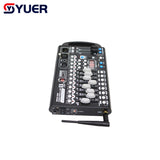 YUER™️ Mini Battery Powerd 192CH DMX512 Controller With Wireless Wifi Fader Command Wing Party Lighting Console Scene Dj Disco