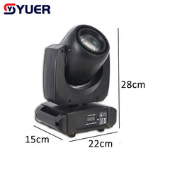 YUER™️LED Lyre Spot 150W à faisceau mobile avec prisme 18 facettes, éclairage de scène pour spectacles, discothèques, DJ, fêtes, clubs