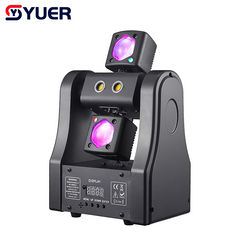 YUER™ 2x5W Warm White Strobe +1 Red 1 Green Laser Beam Moving Head Light With Strobe Beam Effect DMX512 Remote Control For DJ Disco Wedding Event Party Bar Club